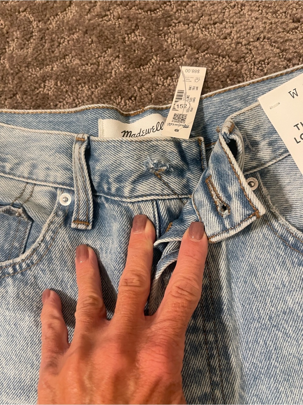 Madewell The Essex long Baggy Denim Shorts - Picture 7 of 10